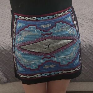 Fate embroidered mini skirt. Size Medium